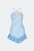 Transparent Detailed Mini Dress