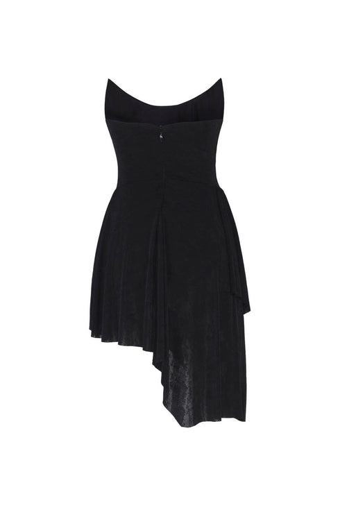 Asymmetrical Strapless Night Dress