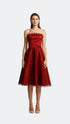 Velvet Detail Midi Dress