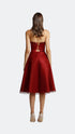 Velvet Detail Midi Dress