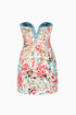 Patterned On Stamp Mini Dress