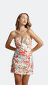 Patterned On Stamp Mini Dress