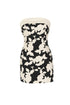 Faux Leather Detailed Bodycon Mini Dress