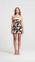 Faux Leather Detailed Bodycon Mini Dress