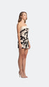Faux Leather Detailed Bodycon Mini Dress