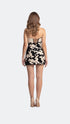 Faux Leather Detailed Bodycon Mini Dress
