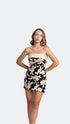 Faux Leather Detailed Bodycon Mini Dress