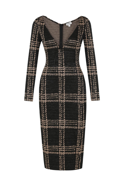 Deep V Neck Knitwear Dress