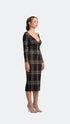 Deep V Neck Knitwear Dress