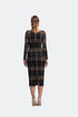 Deep V Neck Knitwear Dress