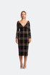 Deep V Neck Knitwear Dress