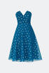 Star Printed Midi Dress