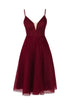Red Velvet Strappy Midi Dress
