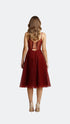 Red Velvet Strappy Midi Dress