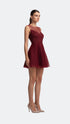 Velvet Polka Dot Mini Dress