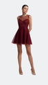 Velvet Polka Dot Mini Dress