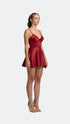 Falu Red Corset Flare Mi̇ni̇ Dress