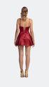 Falu Red Corset Flare Mi̇ni̇ Dress