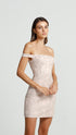 Peony Off Shoulder Mini Dresss