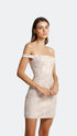 Peony Off Shoulder Mini Dresss