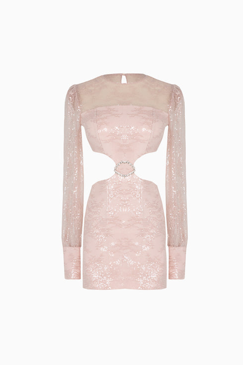 Cut Out Lotus Mini Dress