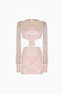 Cut Out Lotus Mini Dress
