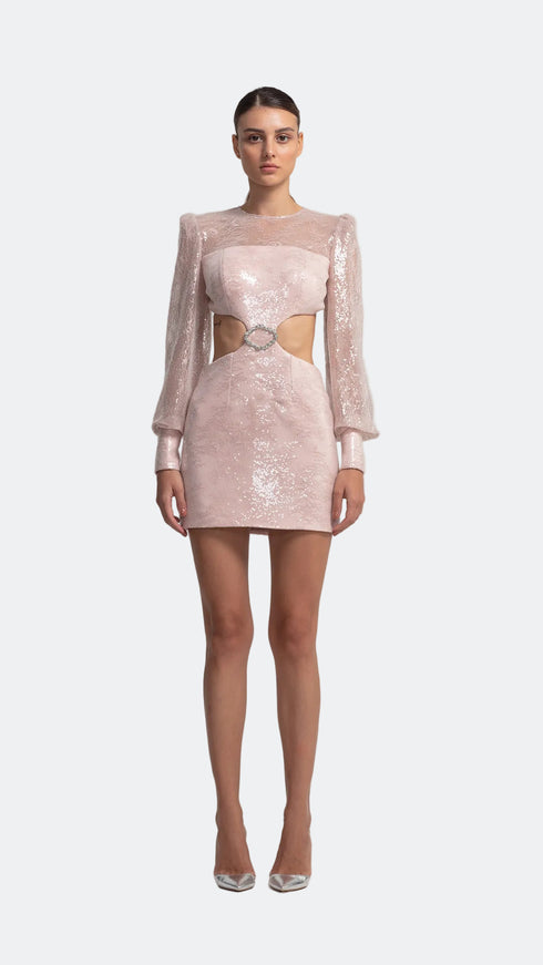 Cut Out Lotus Mini Dress