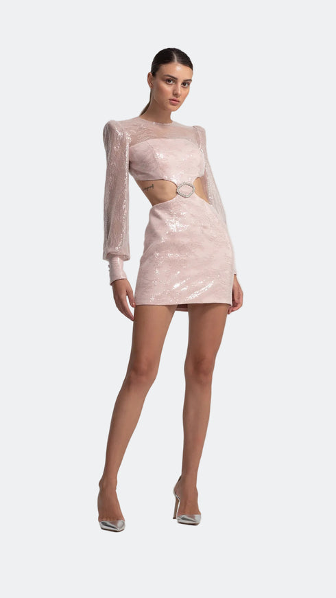Cut Out Lotus Mini Dress