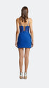 Decolletage Cobalt Mini Dress