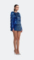 Navy Fringe Party Mini Dress