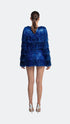 Navy Fringe Party Mini Dress
