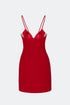Tulle Corset Crimson Mini Dress