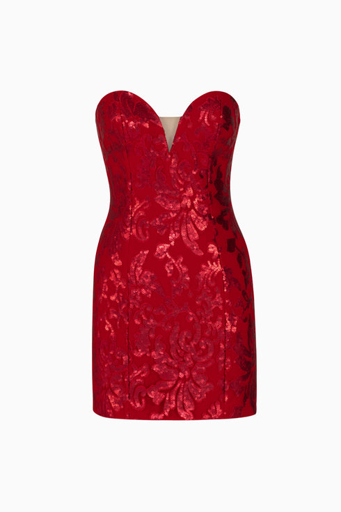 Maroon Bodycon Mini Dress