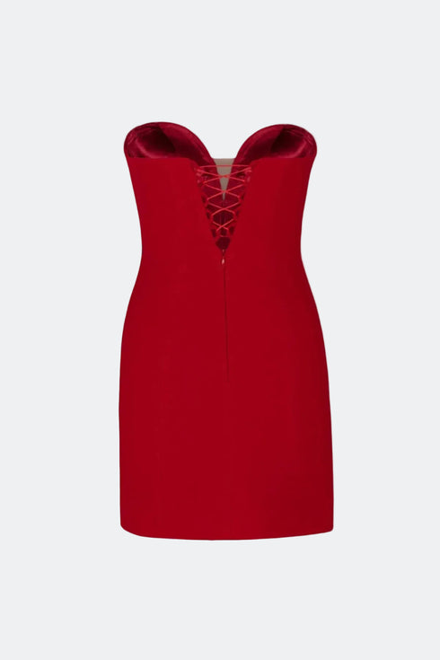 Maroon Bodycon Mini Dress