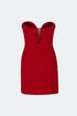Maroon Bodycon Mini Dress