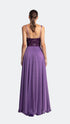 Cowl Neck Hidden Lace Detailed Chiffon Dress
