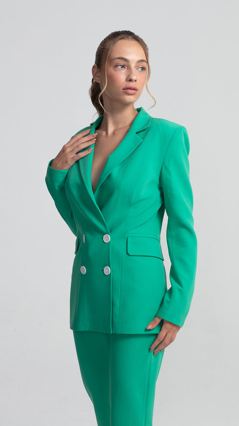 Double Breasted Fit Jade Jacket