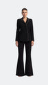 Shining Detail Black Double Breasted Jacket