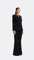 Shining Detail Black Double Breasted Jacket