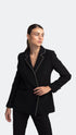 Shining Detail Black Double Breasted Jacket