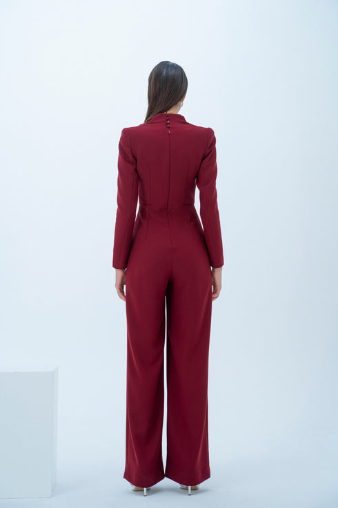 DRESS WITH SEQUIN LAPEL - Barrus London