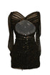 SHINY DETAILS, OPEN BACK MINI DRESS - Barrus London