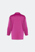 Raspberry Pink Satin Oversize Shirt