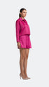 Raspberry Pink Satin High Waist Short