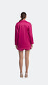 Raspberry Pink Satin High Waist Short