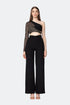 One Shoulder Square Pattern Detailed Top