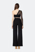 One Shoulder Square Pattern Detailed Top