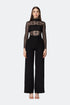 Long Sleeve Turtleneck Lace Top