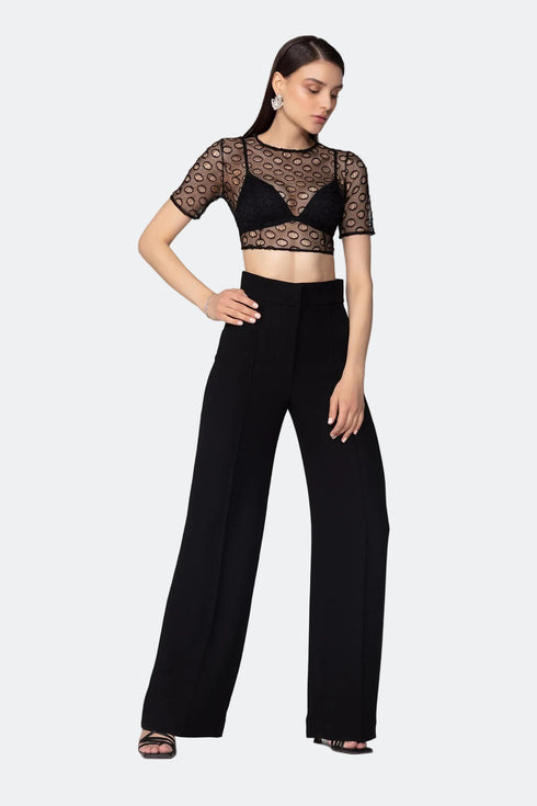 Transparent Lace Short Top