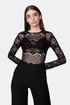 Mixed Pattern Long Sleeve Top